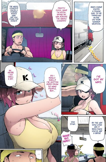 Busty Hitchhiker Satisfies Truck Driver with Blowjob and  Fucking - 21 Hot Pics