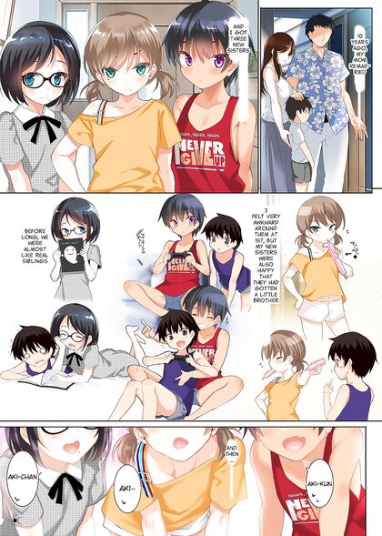 Horny Hentai Sisters Share Their Young 18+er Stepbrother in Scorching Harem Picture