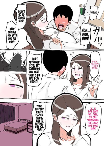 Son Fucks Curvy MILF Mom in Seductive Hentai Image