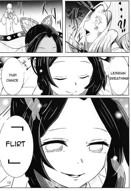 Kocho Shinobu Uses Special Yuri Attack for  Lesbian Pleasure with Demons
