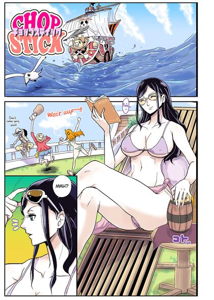 Chopper from One Piece Goes Wild Fucking Robin with His Beast Cock - Sex Comics