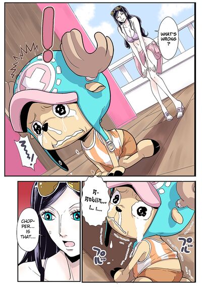 Chopper from One Piece Goes Wild Fucking Robin with His Beast Cock - Sex Comics