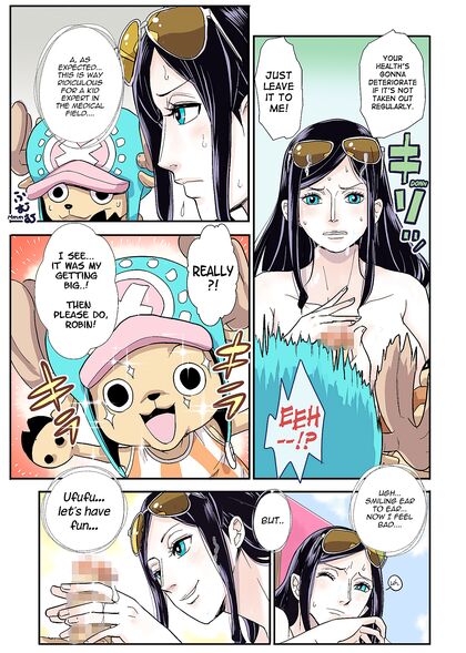 Chopper from One Piece Goes Wild Fucking Robin with His Beast Cock - Sex Comics