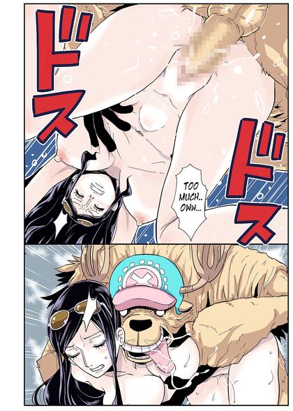 Chopper from One Piece Goes Wild Fucking Robin with His Beast Cock - Sex Comics