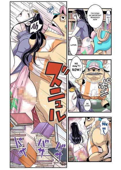 Chopper from One Piece Goes Wild Fucking Robin with His Beast Cock - Sex Comics