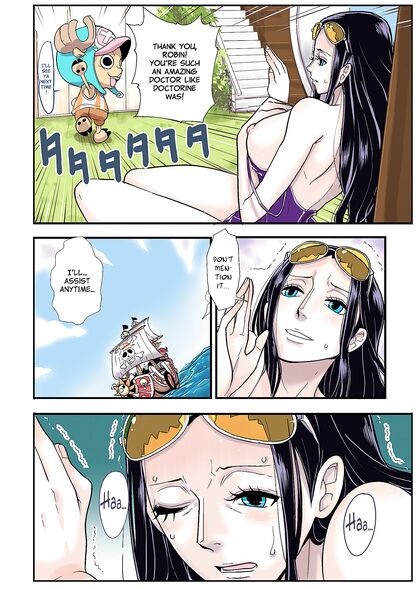 Chopper from One Piece Goes Wild Fucking Robin with His Beast Cock - Sex Comics