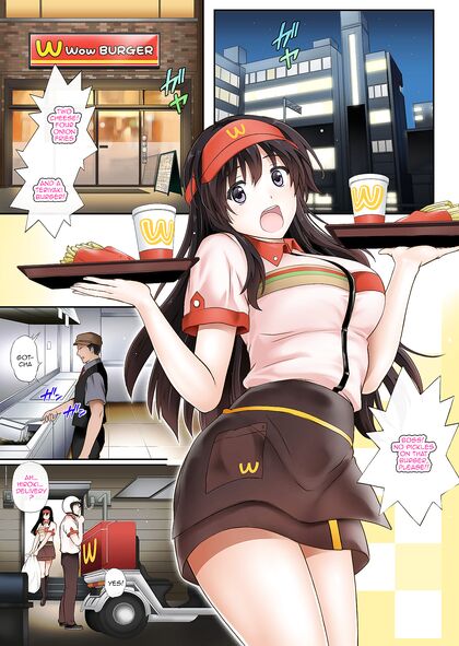 Fast Food Boss Steals Virginity of Anime Girl 18+friend in NTR Manga Adventure