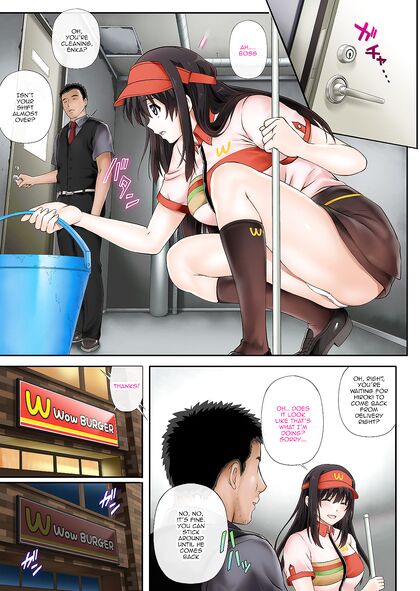 Fast Food Boss Steals Virginity of Anime Girl 18+friend in NTR Manga Adventure