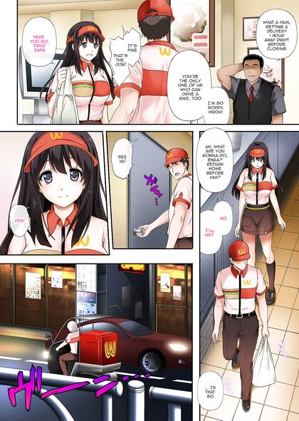 Fast Food Boss Steals Virginity of Anime Girl 18+friend in NTR Manga Adventure