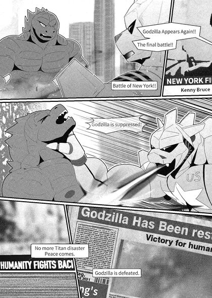 Godzilla Captured and Fucked by Mechagodzilla in Gay BDSM Picture - 30 Pics