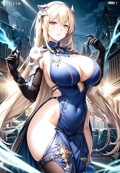 Aiz Wallenstein's Gigantic Breasts Take Center Stage in Cosplay Hentai Adventure