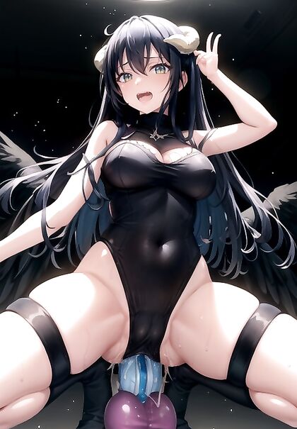 Futanari Beauty with Rounded Breasts Enjoys  Dildo Picture