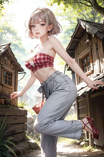 Horny AF Chick Gets Pounded by Her Village BF in Steamy Hometown Threesome XXX Pic