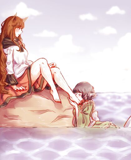 Hella Foot Worship - Hentaified XXX Pics of Kinky Bitch Lickin’ Her Own Toes