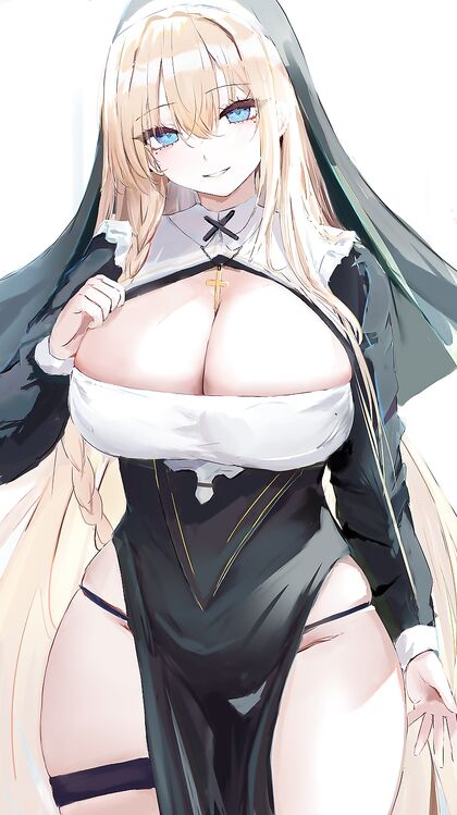 Priestess Pounding - Obscene HNT XXX Pic of Submissive Sister Getting Nailed by Dominant Clergy