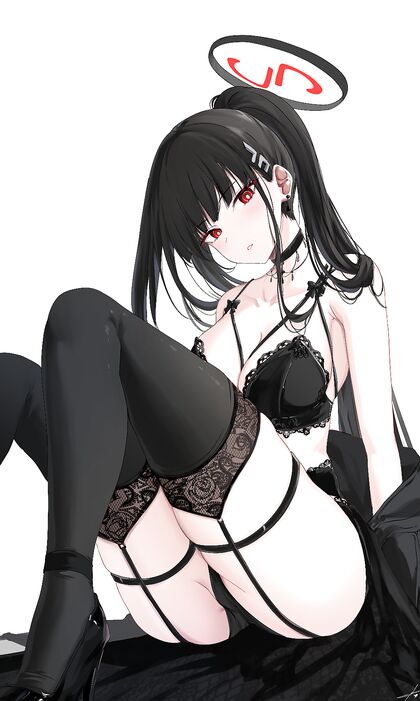 Holy shit!, Rio is fucking hotter than hell wearing her kinky-ass Black Lace Panties! Get ready for some serious HENTAI action!