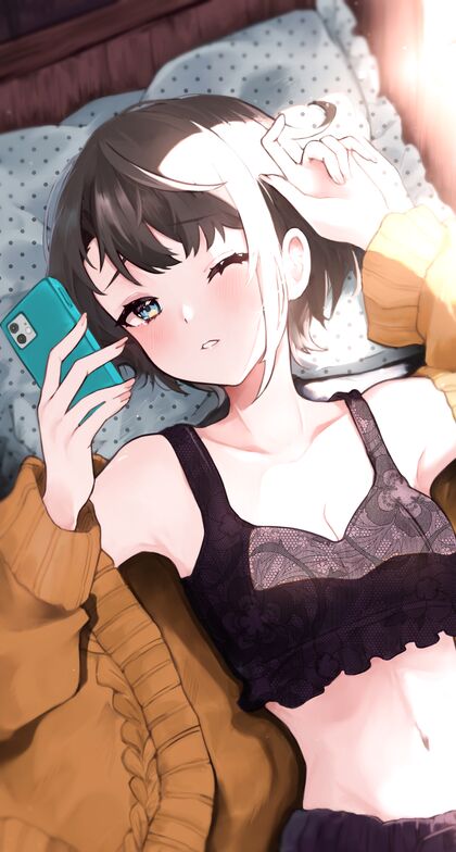 Subarus Ooze-a Cumload on th’ Duvet – Hentaied XXX Pic