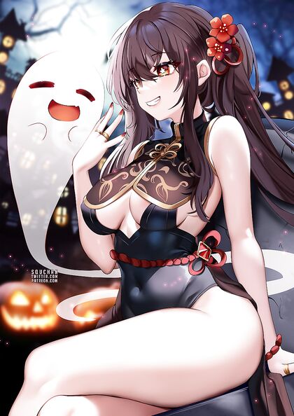 Halloween Hottie Fucking Her Spooks - XXX Pic of Cumming Inside Haunted House