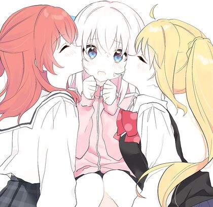 Horny Bitch Gets Sandwich Kiss Fucking Her Tight Puss in Hentai XXX