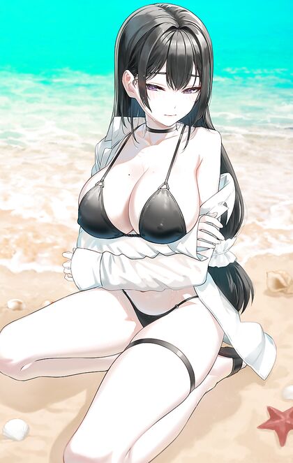 Hella Hot Sis Gets Wet n Wild on Beach - Hentaified Babe In XXX Pics!