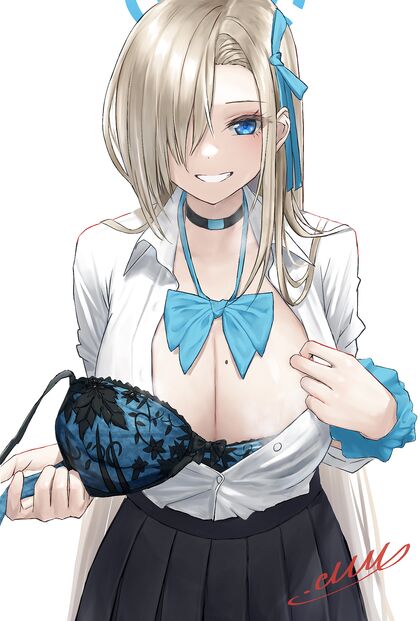Busting out of her top - Asuka goes hentaicom XXX style!