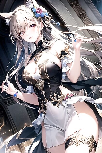 Naked Girl 18+ With Extremely Large Ass Shows Off in Ahegao Hentai Image