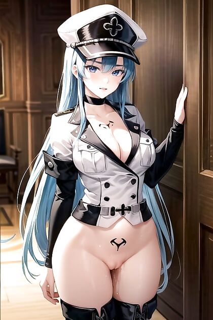 Esdeath from Akame ga Enjoying Solo Long-Length Hentai Pleasure