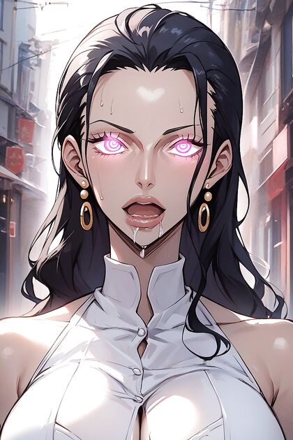 Braided Beauty with Black Demon Tail and Giant Bat Wings in Steamy Hentai Picture