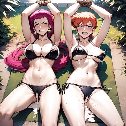 Jessie from Pokemon Reveals One breast in Seductive Hentai Picture