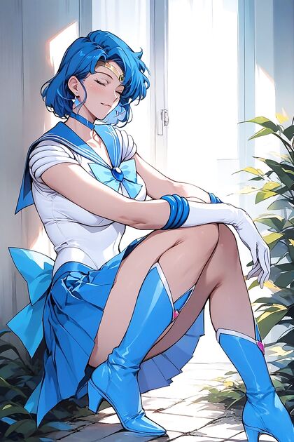 Mizuno Ami's Blue-Haired MILF Adventures in Hentai AIPorn