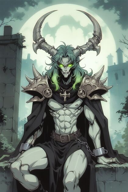 Magical Rune Necklace Glows Through Ribs in Erotic Horrors Hentai Image