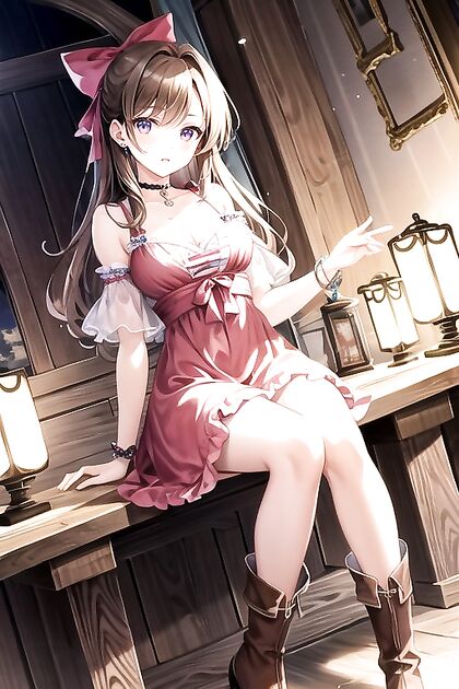 Skinny Girl 18+ Shows Off Her Tight Ass in Full Body Hentai Picture