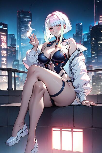 Neon City Nights – Hot Hentai Picture Under the Glowing Lights