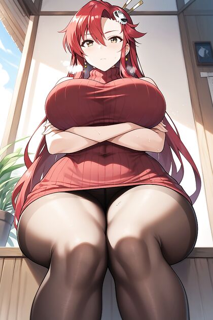Bikini Tan Lines and Six-Pack Abs Tease in Horny Hentai Picture