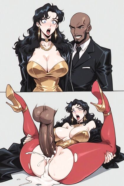 White-Haired Beauty Rides the Crowded Train for Steamy Hentai Picture