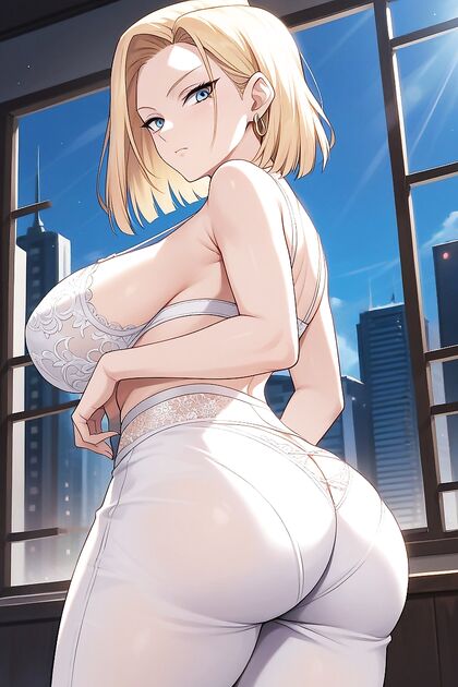 Android with a Large Round Ass Enjoying  Hentai Picture