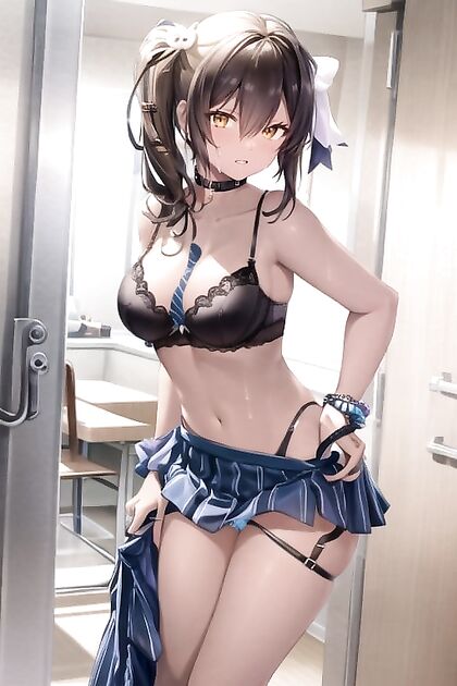 Naga from Nikke Gets Her Panties Pulled Down for Steamy Hentai Picture