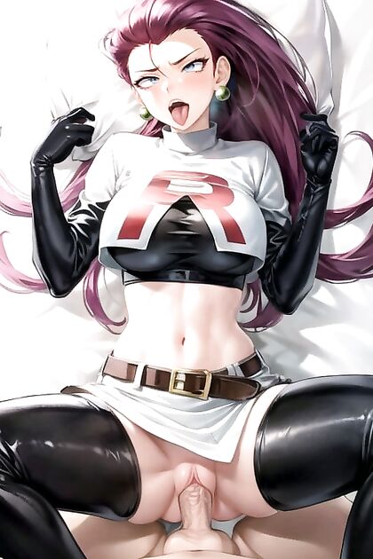 Jessie from Pokémon Gives  Ahegao Pleasure in Missionary Hentai