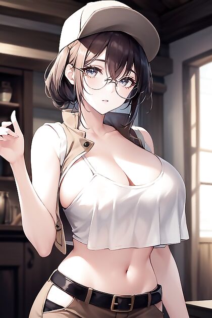 Fiolina from Metal Slug Shows Off Her Rounded Breasts in Cosplay Hentai Picture