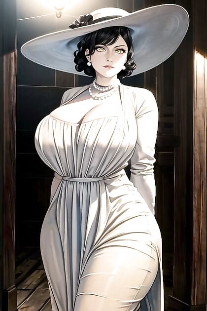 Lady Dimitrescu's Massive Mature ASS Takes Center Stage in Hot Hentai Picture