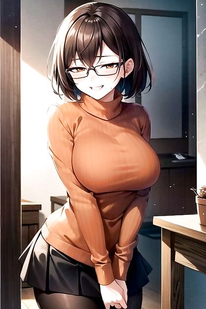 Velma from Scooby-Doo in a Sexy Mini-Skirt for Naughty Hentai Fun