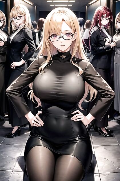 Sumire Yoshizawa's Blonde Hair seduces in a Steamy Harem Hentai Adventure