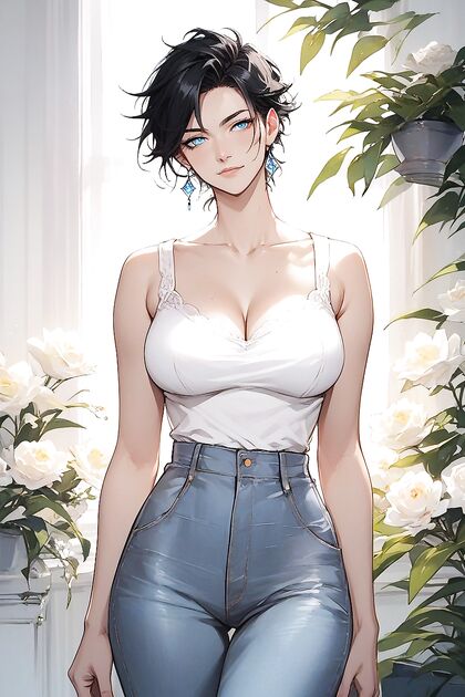Mind-Blowing Hyperrealistic Black Haired Hentai Picture