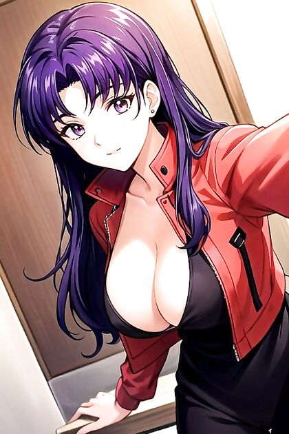 Unbuttoned Cleavage Selfies Turn into Steamy Hentai Picture