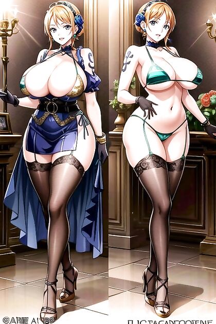 Voluptuous Beauty Stands Tall in Sultry Hentai Picture