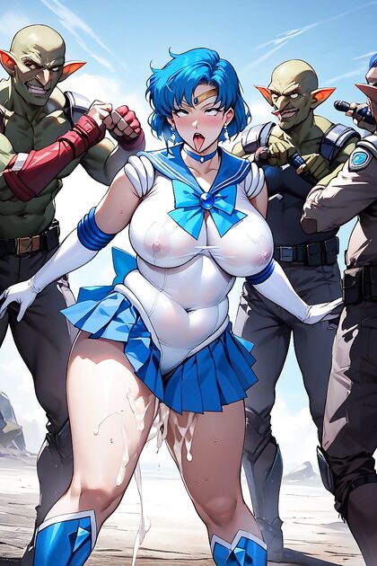 Sailor Mercury’s Ahegao Hairstyle Takes Center Stage in Hot Hentai Picture
