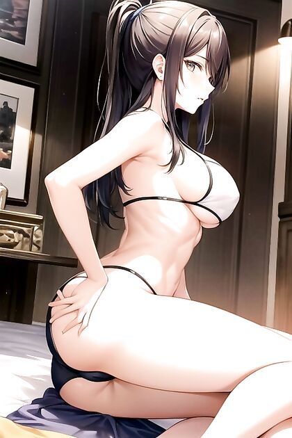 Masturbating Big-Ass Beauty with Perfectly Sized Tits in Steamy Hentai Picture