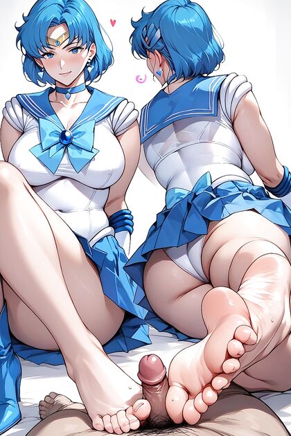 Handjob with Luscious Locks in Seductive Hentai Picture