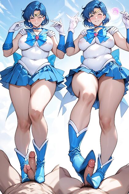 Mizuno Ami Enjoying Passionate Kisses in Multi-Angle Hentai Images