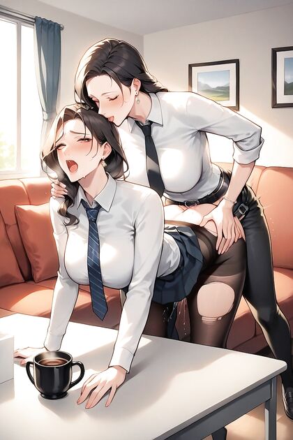 Teacher Takes Charge in Strap-On Doggy Style Hentai Picture